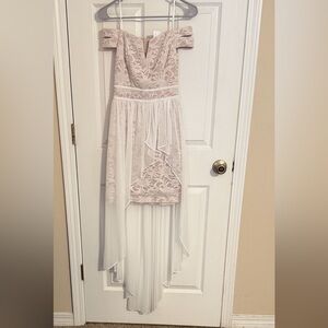 Morgan & Co. Lace Dress in Cream